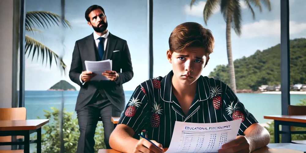 कोह सामुईका शैक्षिक मनोवैज्ञानिकहरूले अन्तर्राष्ट्रिय विद्यालयका विद्यार्थीहरूलाई असफल बनाइरहेका छन्