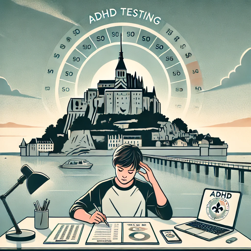 モンサンミッシェルでのADHD検査