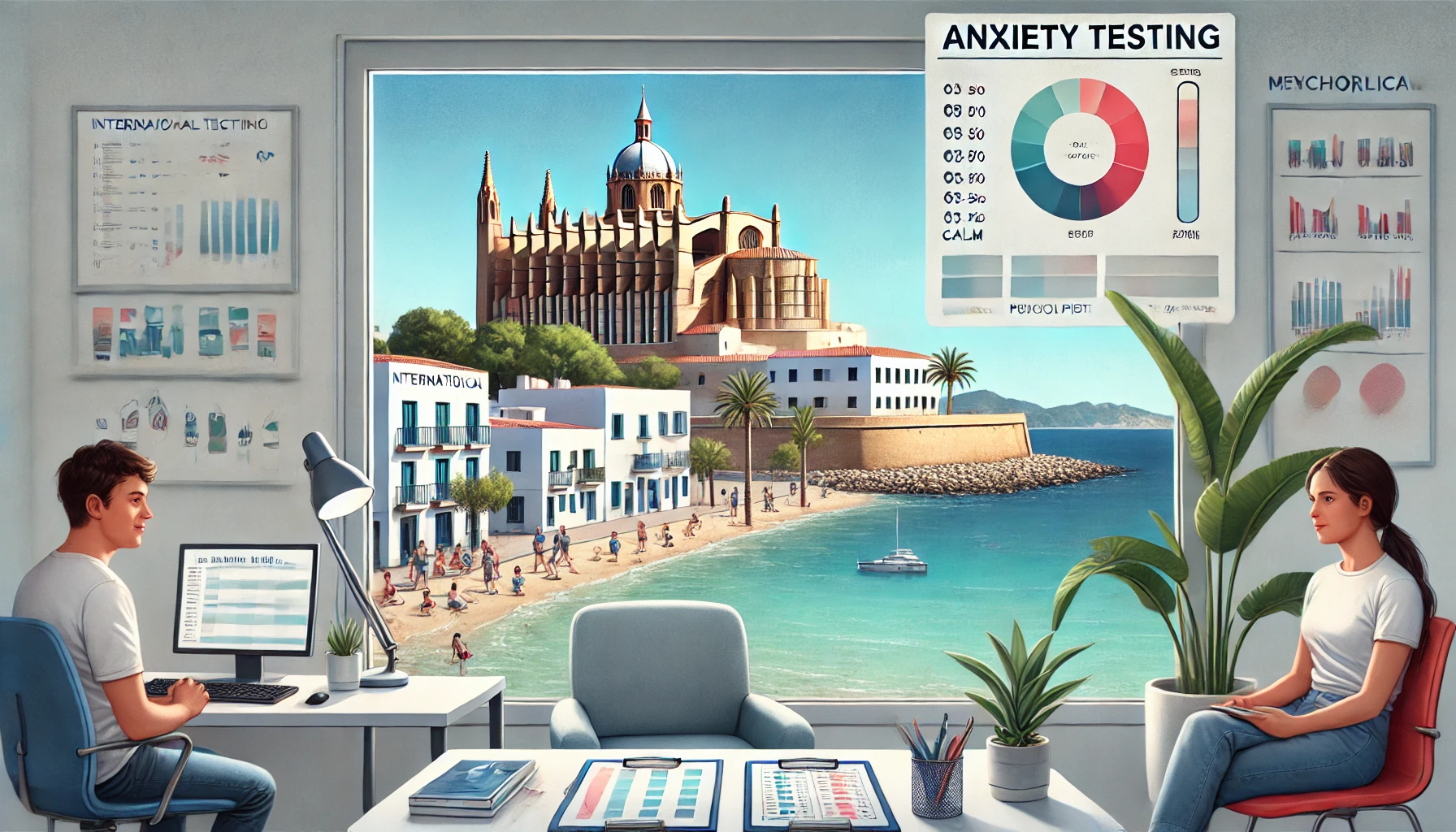 Angsttests auf Menorca für internationale Schüler