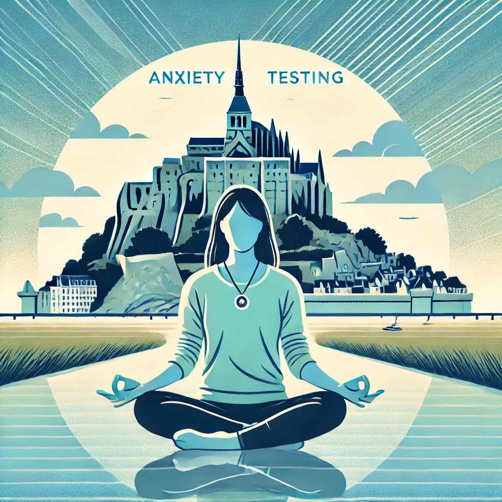 モンサンミッシェルでの不安テスト